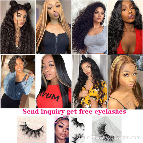 Glueless Highlight Human Hair Lace Front Wigs,Brazilian Virgin Frontal Wig,Natural Piano Color Pre plucked HD Lace Front Wigs
